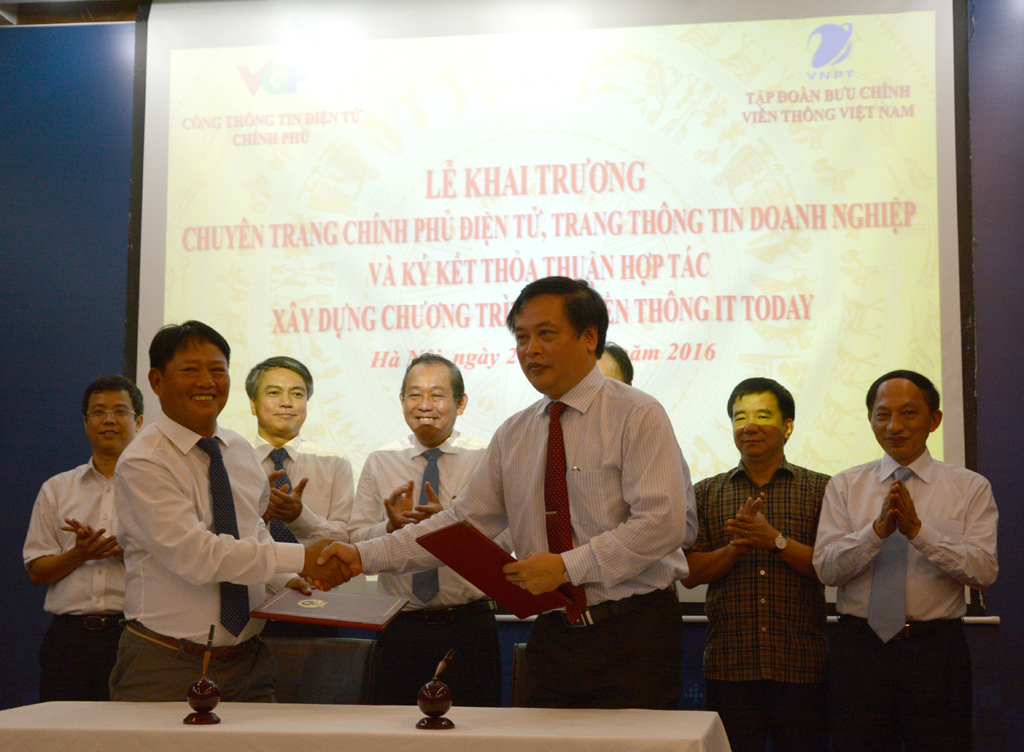Cổng Thông tin điện tử Chính phủ và VNPT hợp tác xây dựng Chương trình truyền thông IT TODAY