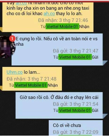 Những dòng tin nhắn lạnh người của nữ giám thị coi thi với nam sinh tên Tuấn trước khi bị sát hại.