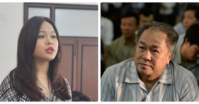 Bà Trần Ngọc Bích và cựu Chủ tịch VNCB Phạm Công Danh.