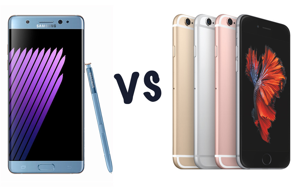 Samsung Galaxy Note 7 &quot;so găng&quot; cùng iPhone 6S Plus