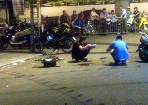 Trung úy công an bị côn đồ đâm trọng thương
