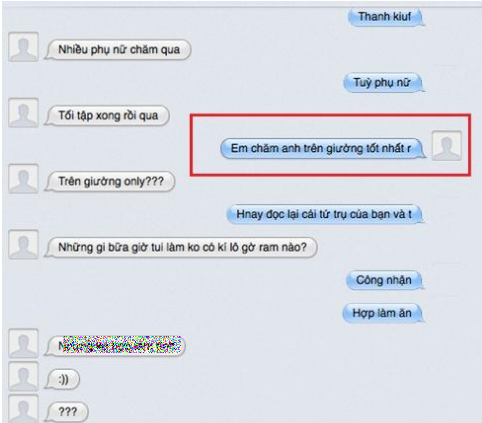 Đoạn chat đang được phát tán trên mạng chóng mặt