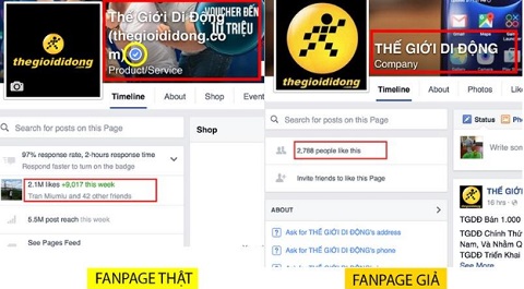 Cảnh giác với website giả mạo Thế Giới Di Động