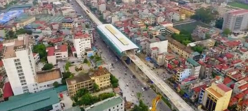 Những hình ảnh đầu tiên về nhà ga đường sắt trên cao ở Hà Nội