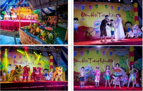 Sân khấu tối Trung Thu rực rỡ với các màn biểu diễn ấn tượng và sôi động