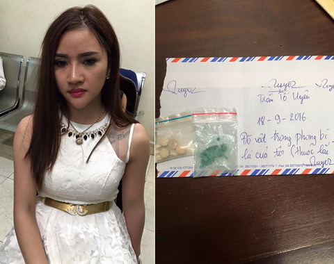 'Hot girl' xinh đẹp 'găm' thuốc lắc đi chơi đêm cùng bạn trai