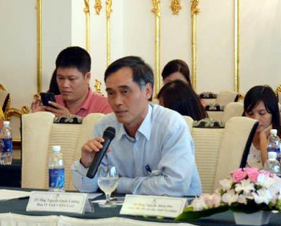 Ông Đỗ Vũ Anh - Thành viên HĐTV VNPT phát biểu chia sẻ tại tọa đàm. Ảnh: Ngọc Ninh.