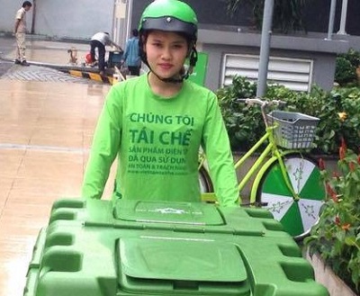 Việt Nam Tái Chế đến tận các hộ gia đình thu gom thiết bị điện tử thải bỏ
