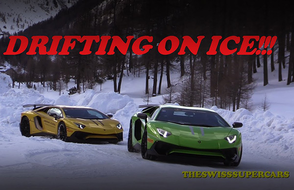 Mua Lamborghini được lái xe trên băng