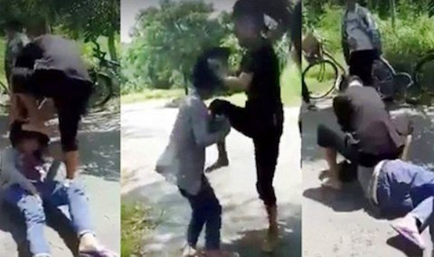 Thiếu nữ đánh nữ sinh dã man do ghen tuông bạn đồng giới