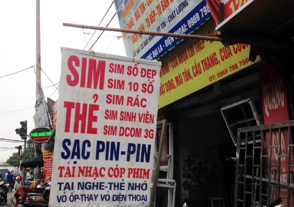 SIM chỉ được cấp tại điểm cung cấp dịch vụ viễn thông