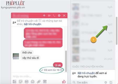 Vô hiệu hóa thời gian hoạt động khi trò chuyện. Ảnh: MINH HOÀNG