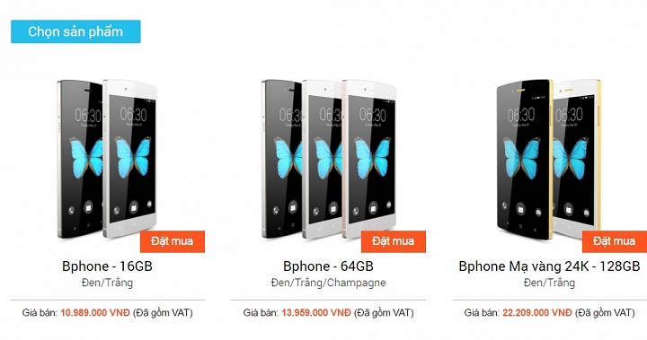  Sau 1 năm 6 tháng ra mắt, Bphone vẫn giữ nguyên giá bán niêm yết trước đó.
