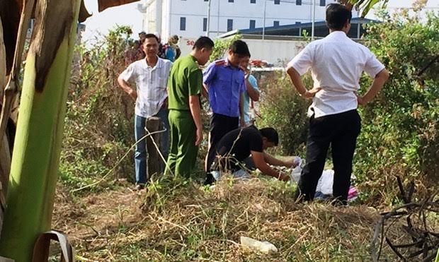 Hiện trường nơi nghi phạm cất giấu thi thể nạn nhân.