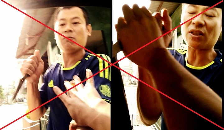 Đối tượng Minh dùng hung khí tấn công anh Đ. 