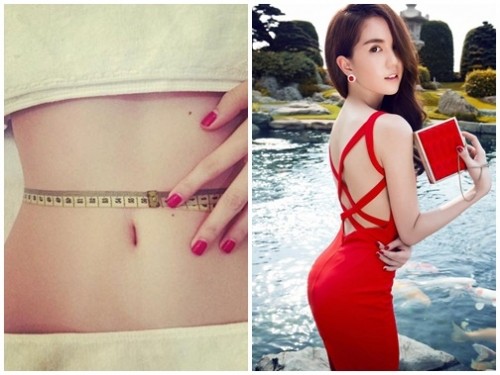 Nhưng vòng eo này chưa phải là bé nhất showbiz Việt…