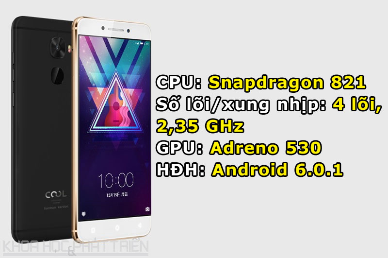 Coolpad Cool Changer S1 được tuỳ biến trên giao diện EUI 5.8.