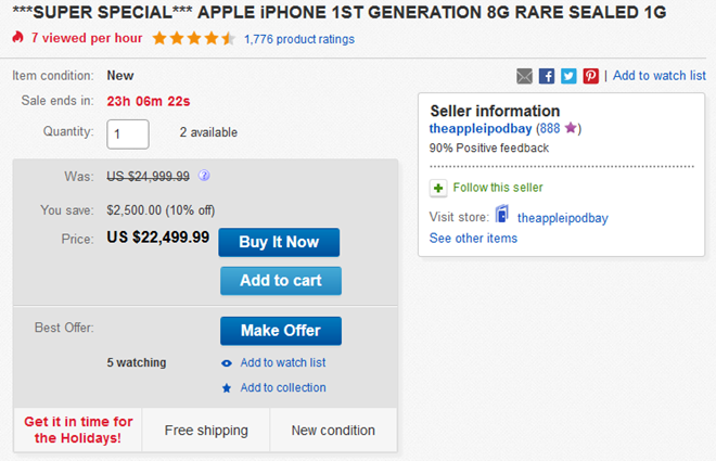 Gia iPhone 2G leo thang, dat gap 34 lan iPhone 7 hinh anh 2