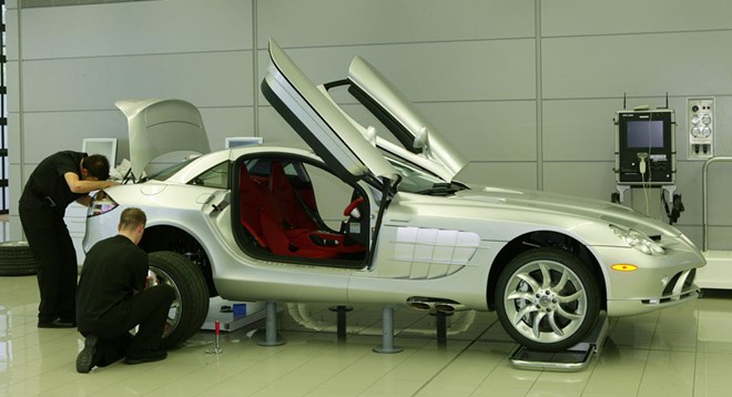 SLR Mclaren được sản xuất tại Anh.