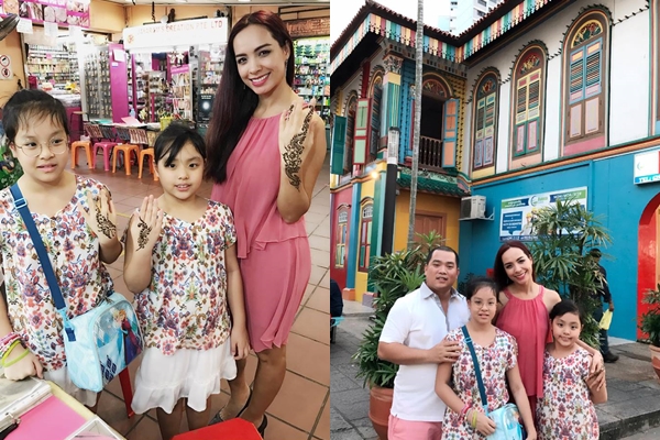 Ông xã Thúy Hạnh - Minh Khang: 1 ngày rất vui và thú vị bên vợ con. Singapore thật đáng để ta đưa gia đình đến tham quan và trải nghiệm. Lúc sang Ấn Độ không có dịp vẽ Henna Tattoo, sang Singapore đến Little India vẽ cũng được nhỉ
