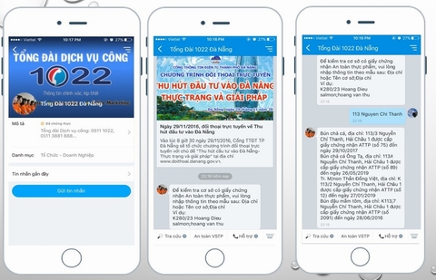 Công bố các cơ sở kinh doanh đạt chuẩn trên ứng dụng Zalo