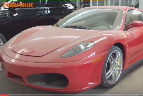 Ferrari F430 từng thuộc sở hữu của Cường Đô la bị bỏ xó ở gara.