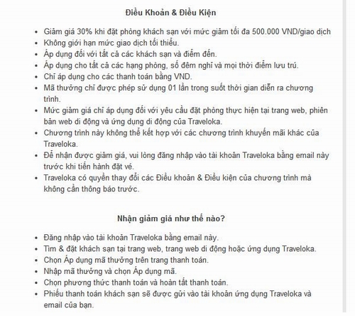Bạn sẽ được hướng dẫn cụ thể về cách thức sử dụng mã giảm giá.