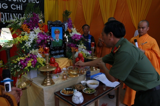 Truy thăng quân hàm cho 3 chiến sỹ hy sinh trong vụ nổ ở Đắk Lắk