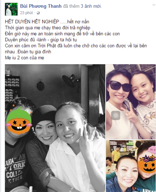 Phương Thanh lần đầu công khai ảnh con gái, úp mở chuyện con trai
