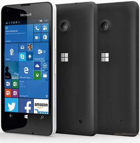 Microsoft Lumia 550 (1,29 triệu đồng). Nếu bạn muốn trải nghiệm Windows 10 Phone với mức giá rẻ cùng các tính năng như Cortana tiện ích, kết nối 4G tốc độ nhanh thì Lumia 550 sẽ là sự lựa chọn tốt cho bạn. Máy được trang bị chip Snapdragon 210, 4 nhân cho tốc độ 1.15 GHz, RAM 1 GB giúp máy hoạt động khá ổn, để máy nhẹ nhàng hơn bạn nên mở rộng thêm thẻ nhớ ngoài (có thể lên đến 200 GB).