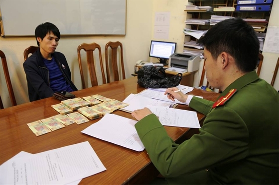 Đối tượng Thủy cùng tang vật.