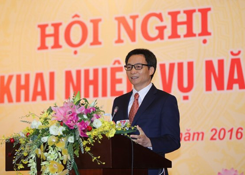 Phó Thủ tướng Vũ Đức Đam phát biểu chỉ đạo Hội Nghị.