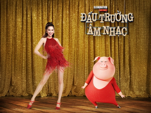 Ngọc Trinh biến hóa trong bộ ảnh Giáng Sinh cùng các nhân vật phim Đấu trường âm nhạc