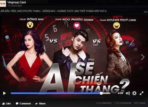 Cuộc đua giữa các ngôi sao đang “rần rần” trên mạng xã hội
