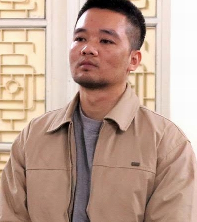 Bị cáo tại tòa.