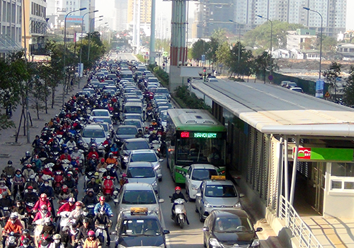 Xe buýt nhanh: Chạy thử giờ cao điểm bằng thời gian xe buýt thường