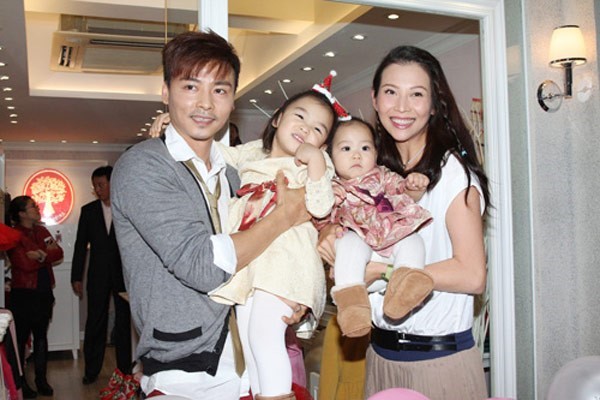 Gia đình nhỏ của Thái Thiếu Phân. Ảnh:
