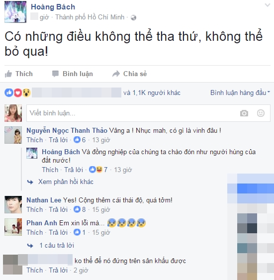 Ngoài Quốc Trung, Lê Thúy, thì nhiều nghệ sỹ như Hoàng Bách, MC Thanh Thảo, ca sỹ Nathan Lee...cũng đồng loạt lên tiếng phản ứng trong vụ việc của Minh Béo.