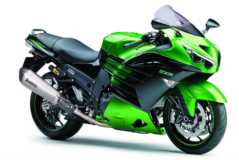 5. Kawasaki ZZR1400 sở hữu công suất 207,9 mã lực.