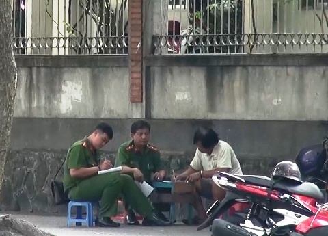 Cơ quan chức năng lấy thông tin từ các nhân chứng.