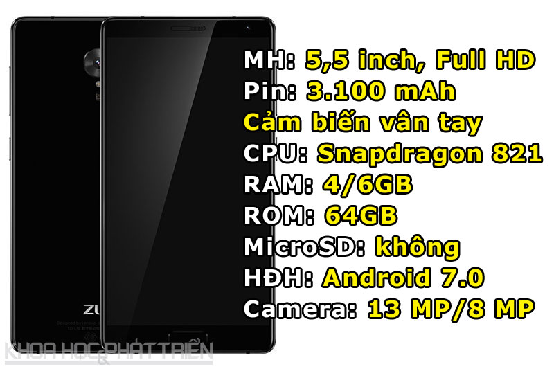 4. Lenovo Zuk Edge (159.883 điểm).