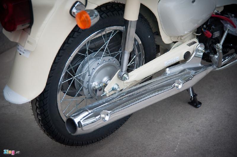 Honda Little Cub Fi 2017 giá ngang SH150i tại Hà Nội hình ảnh 9 Trang bị an toàn trước sau đều là phanh tang trống. Bánh xe sử dụng vành nan hoa.