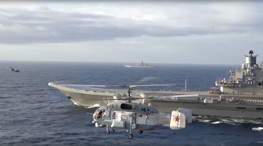&quot;Lộ diện&quot; clip tàu sân bay Nga tác chiến tại Syria