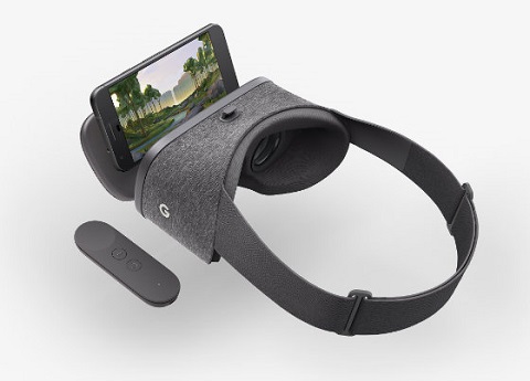 3. Google Daydream View. Những siêu phẩm mũ bảo hiểm thực tế ảo nổi tiếng trên thị trường hiện nay phải kể đến HTC Live, Oculus của Facebook, Gear VR của Samsung và PlayStation VR của Sony. Google đã chọn tham gia lĩnh vực này với  Daydream View, mũ bảo hiểm hoạt động đi kèm với điện thoại thông minh do  hãng sản xuất, đó là Pixel . Tiện ích của thiết bị  ? Không quá nhiều. Tuy thiết kế chỉ hơi “quyến rũ”  nhưng thiết bị cho phép trải nghiệm các ứng dụng thực tế ảo cung cấp trên Android, nhất là các ứng dụng của Netflix và HBO Go Now & HBO. Chúng ta hãy chờ đợi những bất ngờ thực sự mà mũ thực tế ảo của Google (với giá 80 USD ở Mỹ) đem đến. Chưa có thông tin về thời gian phát hành cụ thể.