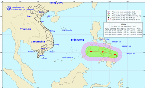 Bắc Bộ sắp mưa to diện rộng, Biển Đông có áp thấp nhiệt đới