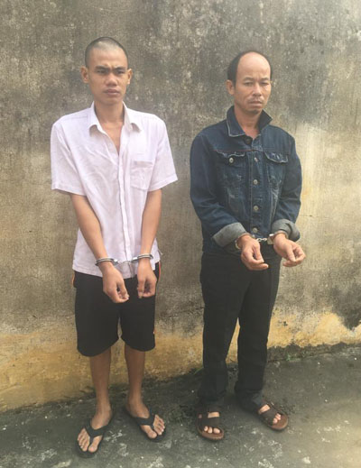 2 đối tượng: Phạm Văn Luyện (trái) và Nguyễn Hữu Thanh