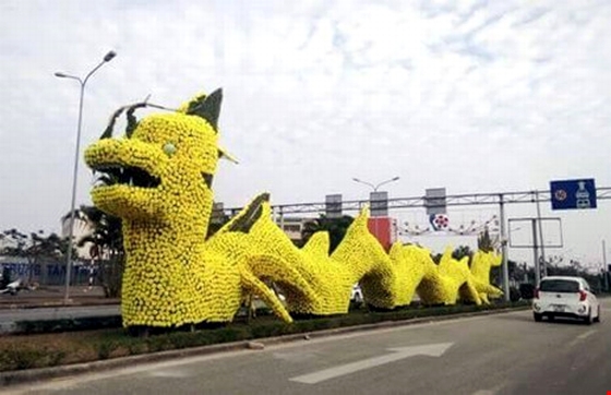 Hình ảnh con rồng Pikachu ở Hải Phòng
