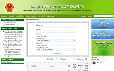 Bộ Tài nguyên và Môi trường: 100% tài liệu không mật được trao đổi dưới dạng điện tử