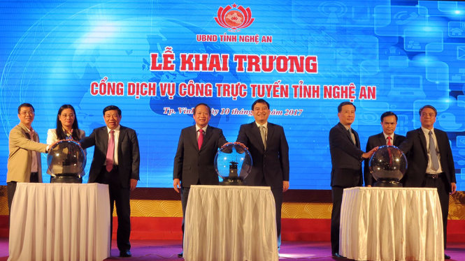 Nghệ An khai trương cổng dịch vụ công trực do VNPT triển khai
