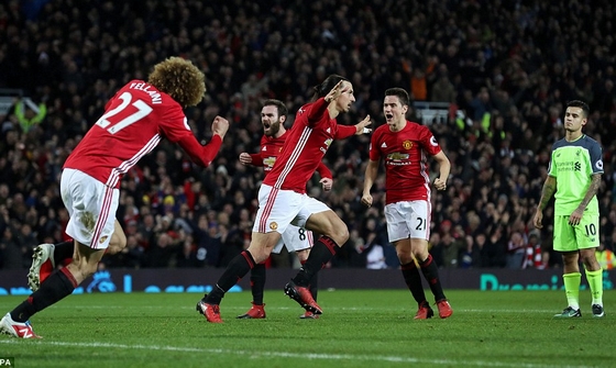 Ibrahimovic cân bằng thành tích ghi bàn của Alan Shearer!